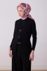 Belli Mor Çok Renkli Çiçek Desen %100 Twill İpek Eşarp 4323D 82